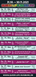 Seite 12 vom Programmheft Queer.Life.Duisburg 2021