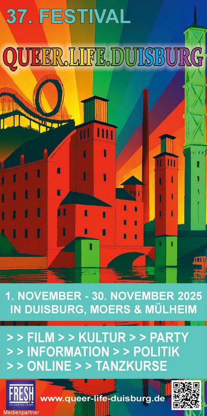 Titelseite Queer.Life.Duisburg 2025 Titelseite Queer.Life.Duisburg 2025