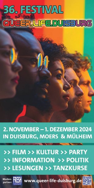 Programmheft Vorderseite Queer.Life.Duisburg 2024